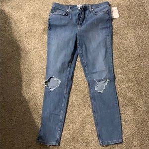 Free People Busted Knee Skinny Jeans